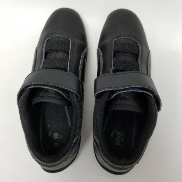 Puma Kids Drift Cat 6 L V Sneakers Black 30518309 Perforated Hook And Loop Sz 2 - Picture 5 of 11
